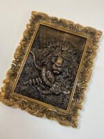 Wooden carved Panel "Lion Strength", Decor, wall decor , handmade, ash wood premium, art living room, Birthday Annyversary Gift for Dad - Image 2