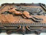 Wooden carved Panel "Girl & Pegasus", VERY LARGE Unicorn Fantasy,wood decor, handmade picture , ash wood premium, living room, Annyversary - Image 5