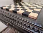 Wooden Chess Table “Black stone” with Drawers for chess pieces and a Low Leg - Image 5