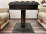 Wooden Chess Table “Black stone” with Drawers for chess pieces and a Low Leg - Image 3
