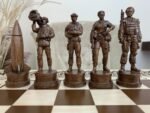 Chess Set: Chess Table “Waves of Aspiration” + chess pieces "Cossacks & Armed Forces of Ukraine" - Image 7