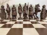 Chess Set: Chess Table “Waves of Aspiration” + chess pieces "Cossacks & Knights" - Image 8