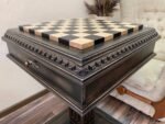 Wooden Chess Table “Black stone” with Drawers for chess pieces and a Low Leg - Image 4