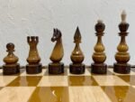 Wooden Chess pieces "Elite" Ombre color, Super glossy - Image 2