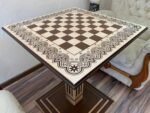Wooden Chess Table “Waves of Aspiration” Handmade - Image 5