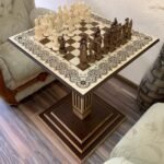 Chess Set: Chess Table “Waves of Aspiration” + chess pieces "Cossacks & Armed Forces of Ukraine" - Image 2