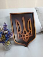 Wooden Trident, Panel Coat of arms of Ukraine , Ukrainian Tryzub, Wall Decor, Handmade wood carving, ukrainian Gift - Image 5