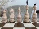 Wooden Chess Set: Chess Table “Waves of Aspiration” + chess pieces "Elite" - Image 9