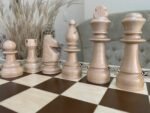 Wooden Chess Set: Chess Table “Waves of Aspiration” + chess pieces "Staunton" - Image 5
