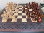 Classic Chess Pieces "Staunton" Beige | Dark brown - Image 9