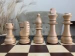 Classic Chess Pieces "Staunton" Beige | Dark brown - Image 6