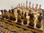 Wooden Chess pieces "Elite" Ombre color, Super glossy - Image 5
