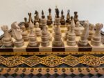 Wooden Chess pieces "Elite" Ombre color, Super glossy - Image 6