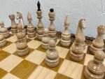 Wooden Chess pieces "Elite" Ombre color, Super glossy - Image 7