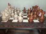 Wooden Chess pieces " Elite ", Big Size Handmade - Image 8