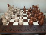 Wooden Chess pieces " Elite ", Big Size Handmade - Image 7