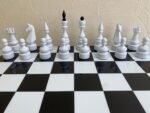Classic Chess set: Chess Board "Black & White" + pieces "Elite" Super glossy - Image 3