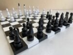 Classic Chess set: Chess Board "Black & White" + pieces "Elite" Super glossy - Image 8