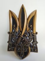 Ukrainian Trident, Coat of arms of Ukraine, national symbol Trizub, "Glory to Ukraine" from solid ash wood, wooden Wall decor, Gift Handmade - Image 9
