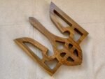Wooden wall decor, Coat of arms of Ukraine- national symbol, Ukrainian Trident,"Glory to Ukraine" from ash wood, Trizub, Gift Annyversary - Image 3