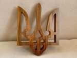 Wooden wall decor, Coat of arms of Ukraine- national symbol, Ukrainian Trident,"Glory to Ukraine" from ash wood, Trizub, Gift Annyversary - Image 5