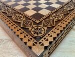Wooden Chess Board "The Art of a Winner" with Drawers for Storing Pieces, Decorated with beads - Image 6