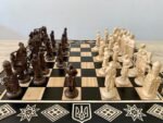 Chess pieces "Cossacs" Only , unique ukrainian wooden pieces WITHOUT BOARD, handmade carved solid wood Birthday Anniversary gift Dad Husband - Image 8