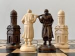 Chess pieces "Cossacs" Only , unique ukrainian wooden pieces WITHOUT BOARD, handmade carved solid wood Birthday Anniversary gift Dad Husband - Image 6