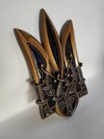 Ukrainian Trident, Coat of arms of Ukraine, national symbol Trizub, "Glory to Ukraine" from solid ash wood, wooden Wall decor, Gift Handmade - Image 10