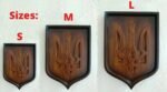 Panel Coat of arms of Ukraine. Trident. Ukrainian Tryzub. Wall Decor. Handmade wood carved , ukrainian wall decor - Image 10