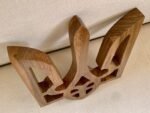 Wooden wall decor, Coat of arms of Ukraine- national symbol, Ukrainian Trident,"Glory to Ukraine" from ash wood, Trizub, Gift Annyversary - Image 4