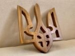 Wooden wall decor, Coat of arms of Ukraine- national symbol, Ukrainian Trident,"Glory to Ukraine" from ash wood, Trizub, Gift Annyversary - Image 7