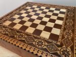 Wooden Chess Board "The Art of a Winner" with Drawers for Storing Pieces, Decorated with beads - Image 7