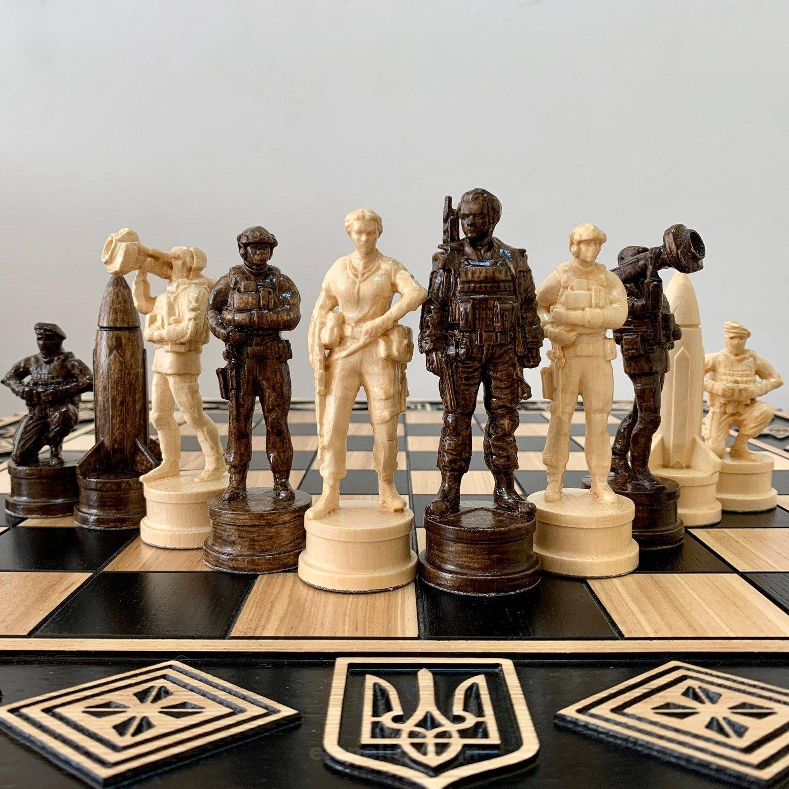 il_fullxfull.5427483657_kgmv-scaled-1.jpg Chess pieces "Armed Forces of Ukraine" - Image 1