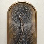 Wooden carved wall panel "Goddess Tara", handmade wall decor, carving wood, art living room, Birthday Gift for Mother, Wife, Daughter