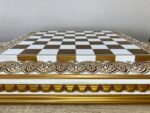 Chess board "Royal" White & Gold color, Super glossy - Image 3