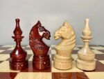 Chess pieces , super gloss, wooden chess board set for son, family chess game handmade woodcarving, Anniversary gift chess personalized - Image 5