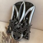 Ukrainian Trident, engraving"Glory to Ukraine/AFU" from ash wood with Black patina,Coat of arms of Ukraine,wooden Wall decor,Trizub for gift - Image 3