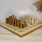 Chess Set: Board "Light in the Dark " + chess pieces "Staunton" - Image 9
