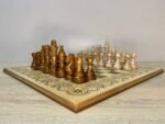 Chess Set: Board "Light in the Dark " + chess pieces "Staunton" - Image 8