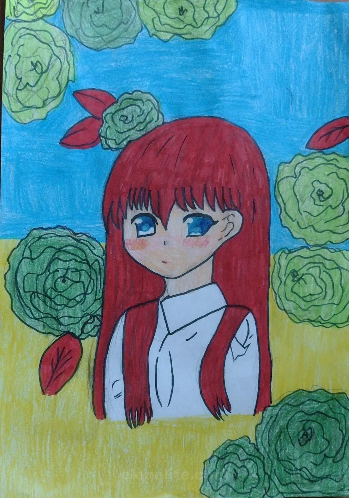 il_fullxfull.5548132376_l18e.jpg Set of three drawings of Ukrainian children, artists. Red viburnum, flag of Ukraine, draws from Ukraine. Stop War. Art Painting JPG File - Image 1