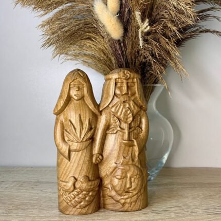 Wooden figurine Gods of Slavic mythology, God Yarilo, Scandinavian gods, Handmade wood carving