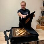 Chessboard Case Bag, Felt Chess Case, Thick Chessboard Case, Chess Storage, Felt Bag , Hand Made , Fabric Bag , chess cover bag, For Men - Image 4