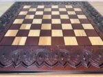 Chess board "Waves of Aspiration" dark brown - Image 5