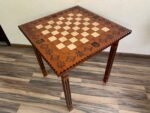 Wooden Chess Table "Star of Life" with Patriotic Ukrainian design - Image 9