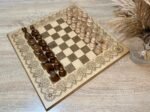 Chess Set: Board "Light in the Dark " + chess pieces "Staunton" - Image 2