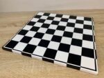 Classic Chess board "Black & White" Premium quality, Super glossy - Image 8