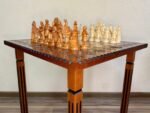 Wooden Chess Set: Chess Table "Star of Life" + pieces "Game of Thrones" - Image 2