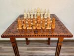 Wooden Chess Set: Chess Table "Star of Life" + pieces "Game of Thrones" - Image 3