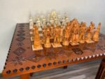 Wooden Chess Set: Chess Table "Star of Life" + pieces "Game of Thrones" - Image 6